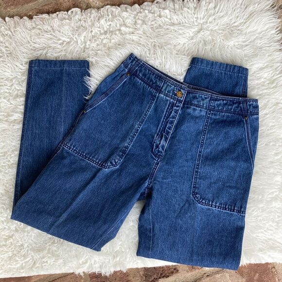Vintage 90’s Y2K Ralph Lauren | Ralph Lauren Cargo Denim Jeans Size 6 - Picture 1 of 12
